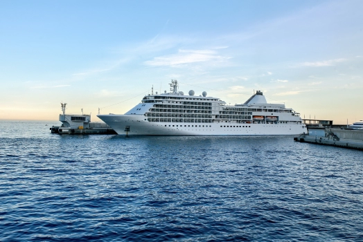 Cruise ship stopped at port